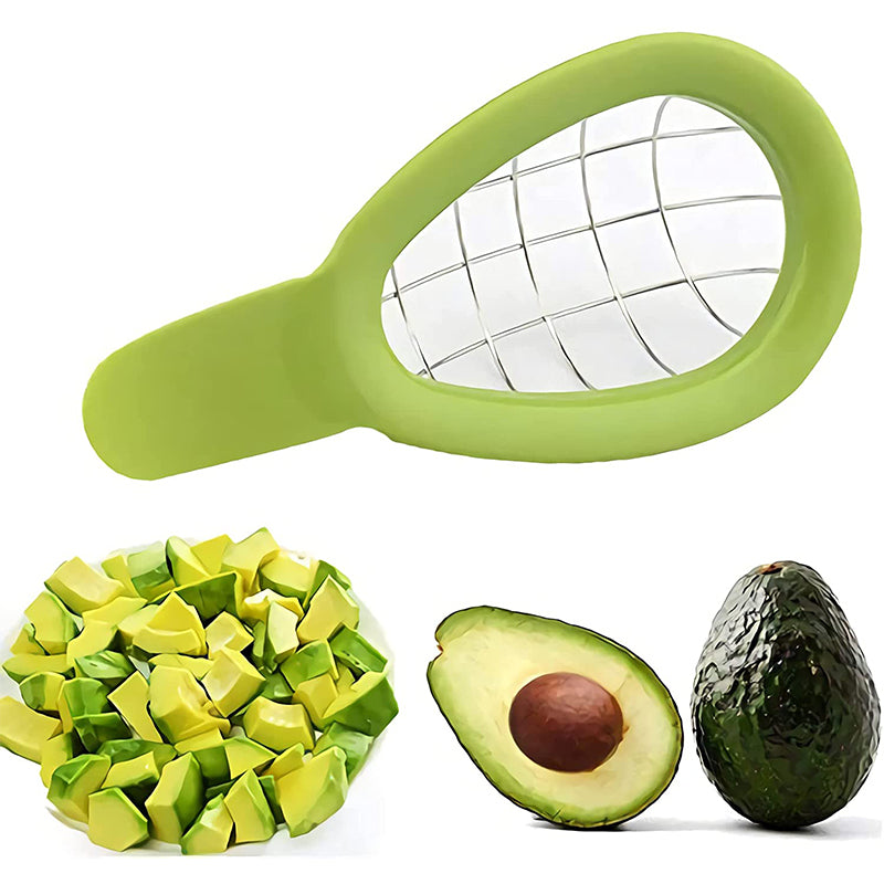 Avocado Slicer and Dicer Tool for Perfect Cubes