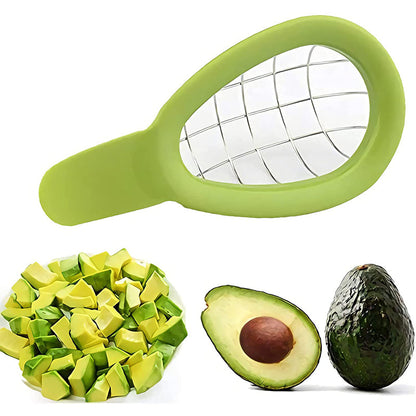 Avocado Slicer and Dicer Tool for Perfect Cubes