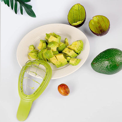 Avocado Slicer and Dicer Tool for Perfect Cubes