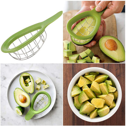 Avocado Slicer and Dicer Tool for Perfect Cubes