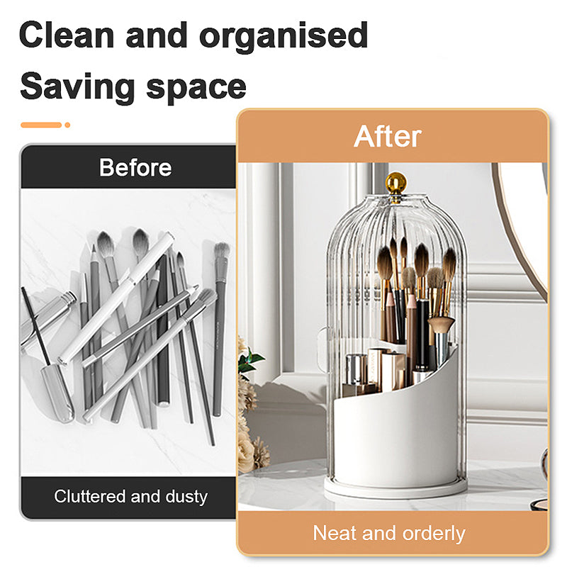360-Degree Rotating Brush Storage Solution