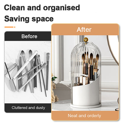 360-Degree Rotating Brush Storage Solution