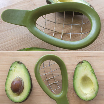 Avocado Slicer and Dicer Tool for Perfect Cubes