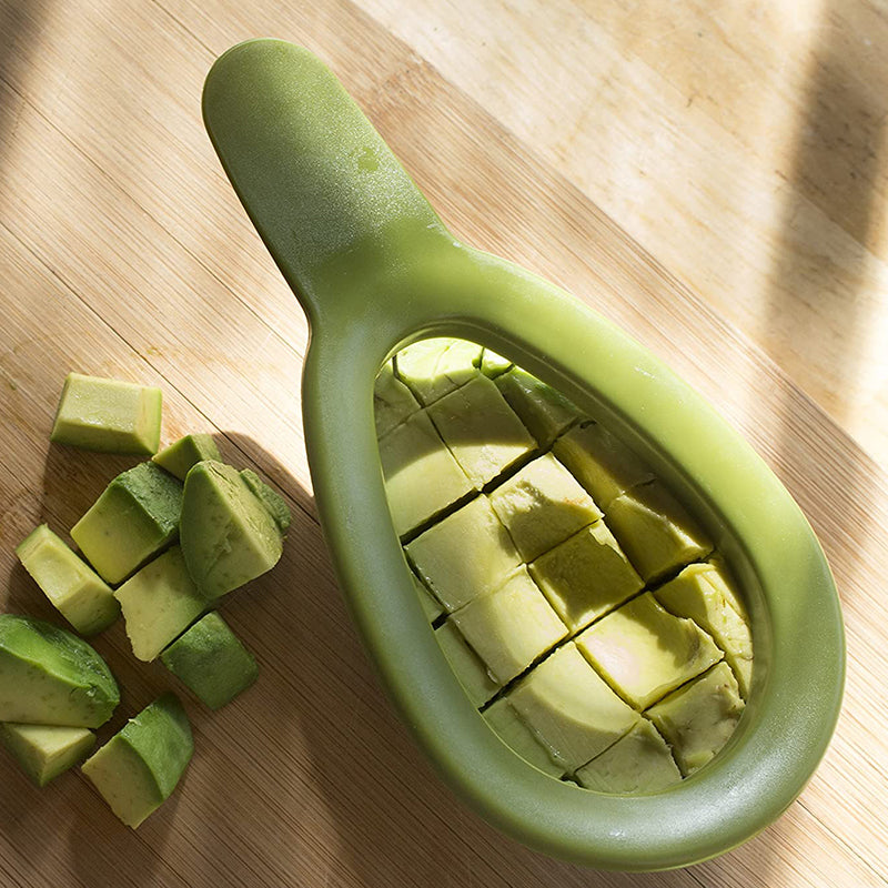 Avocado Slicer and Dicer Tool for Perfect Cubes