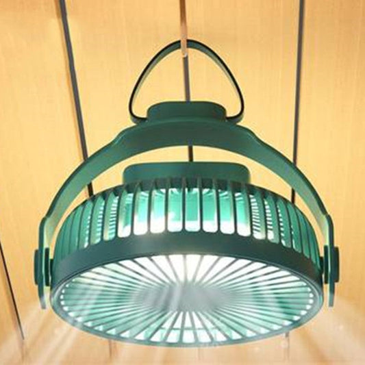 2-in-1 Rechargeable Portable Fan with Night Light and 4 Speed Settings