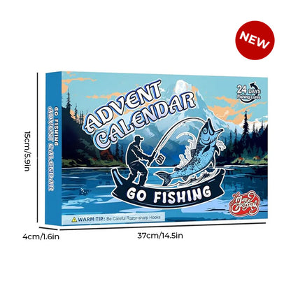 Advent Calendar with 24 Days of Fishing Rod Surprises