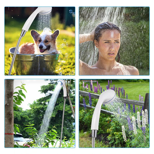 Portable Rechargeable Shower with One-Touch Control | 4–5 L/min Flow Rate | Ideal for Camping, Pets & Car Cleaning