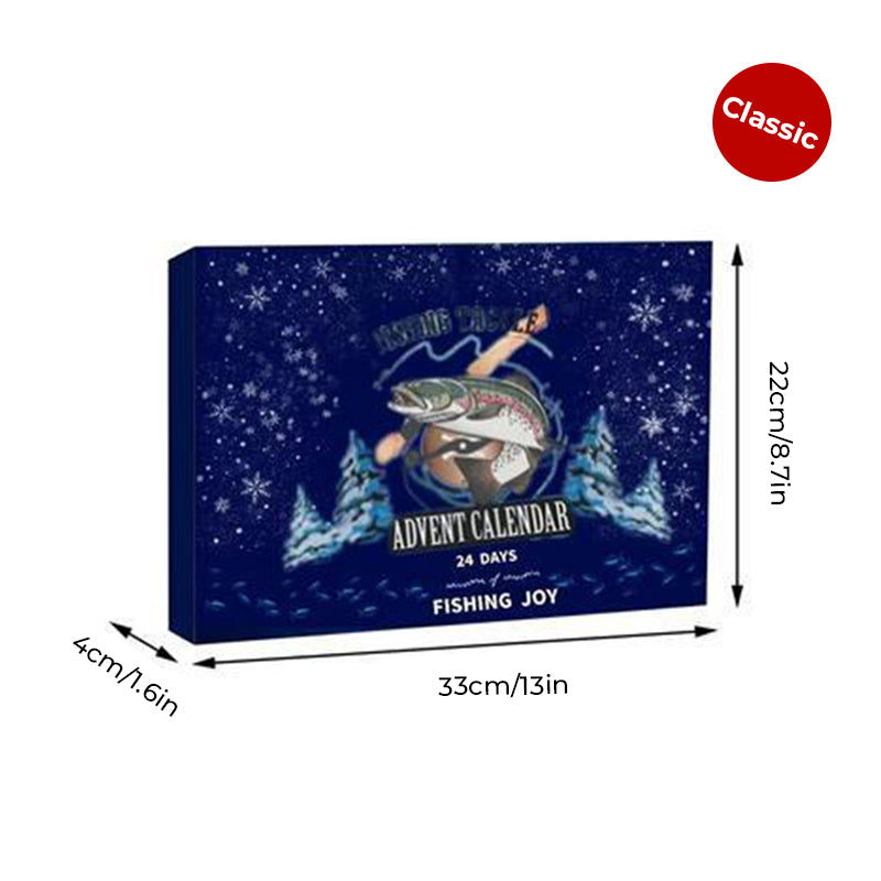 Advent Calendar with 24 Days of Fishing Rod Surprises