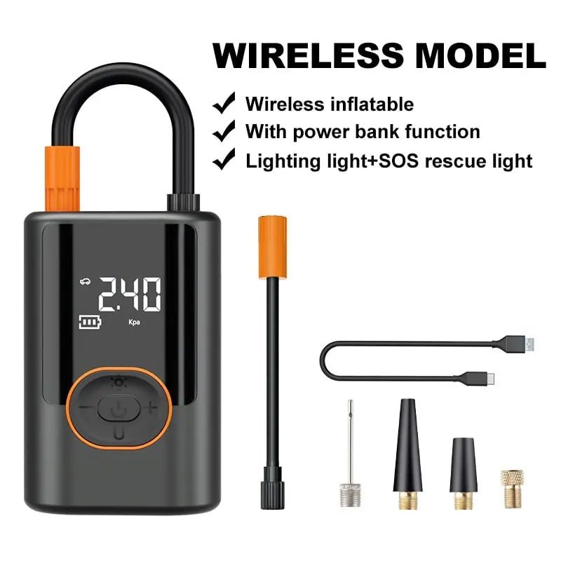 Portable Air Pump for Tires – Fast, Safe, Wireless Inflation Anywhere