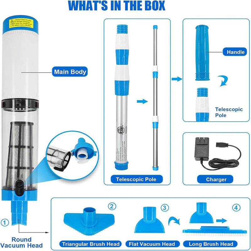 Cordless Pool Vacuum Cleaner for UK Swimming Pools