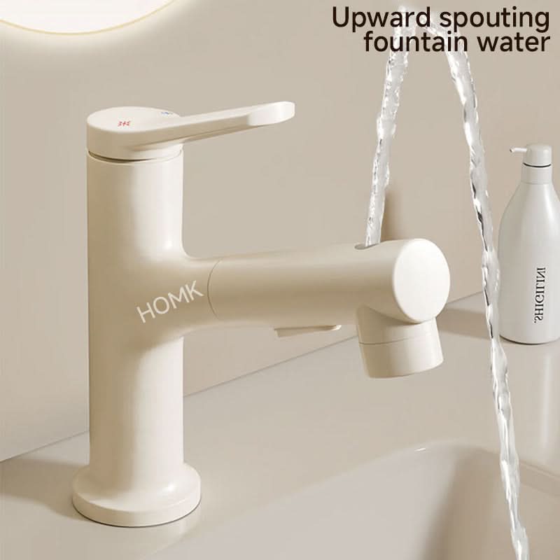 Hot and Cold Sink Faucet with Pull-Out Spray