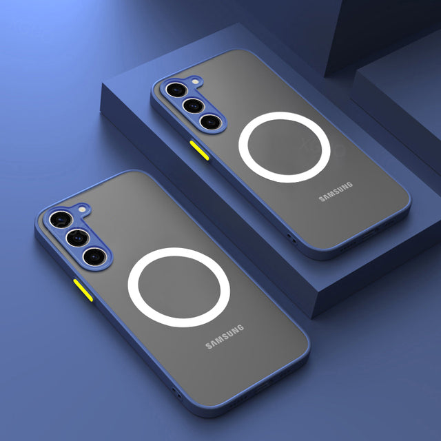 Magnetic Phone Case for Samsung - Shockproof Protection in Various Colors