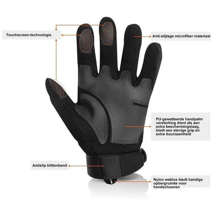 Shockproof Touchscreen Gloves for Outdoor Safety