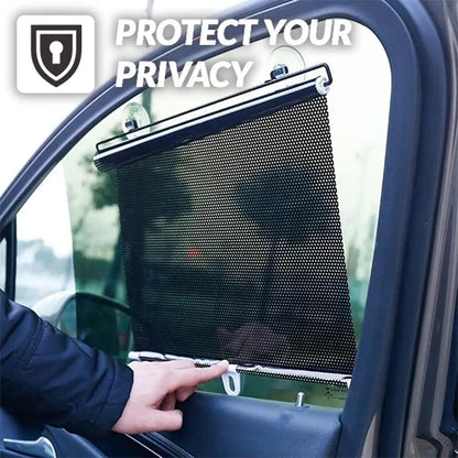Retractable Sunshade with UV Protection for Home and Vehicle