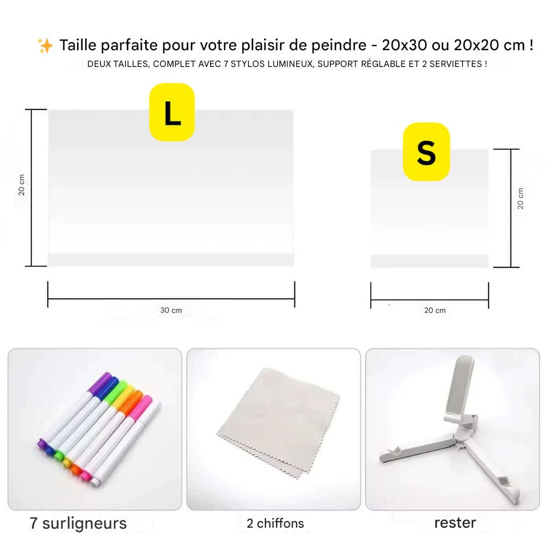 LED Drawing Board for Kids – Reusable Writing Pad with Light Pen