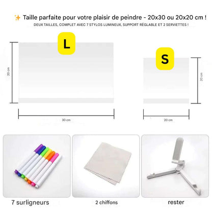 LED Drawing Board for Kids – Reusable Writing Pad with Light Pen