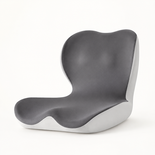 Memory Foam Seat Cushion with Back Support - L-Shaped, Washable Cover for Home, Office, and Car Chairs