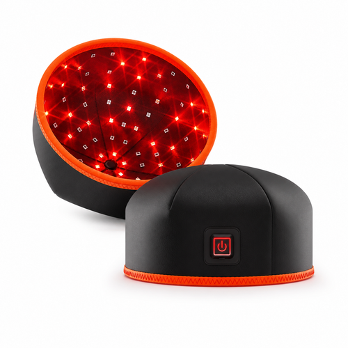 Red and Near-Infrared Light Therapy Cap | 660nm/850nm LEDs, Pulse Modes 10Hz/40Hz, Auto Shut-Off