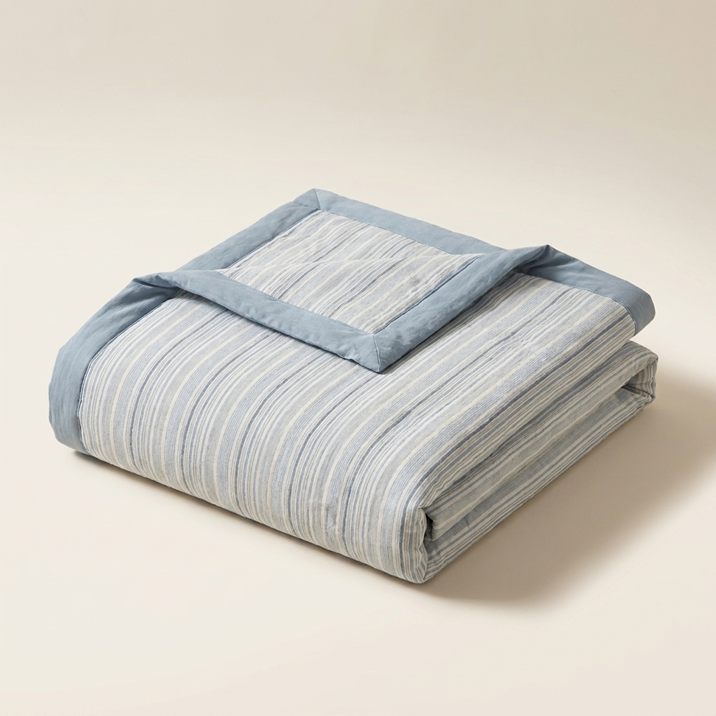 Blue Striped Blanket for Unique Bedding – Lightweight and Cozy