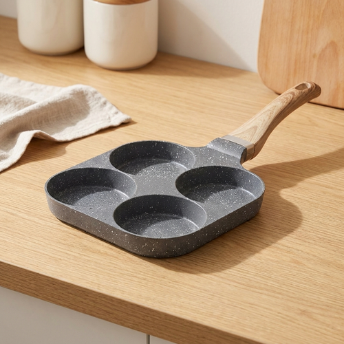 Divided Frying Pan for Easy Daily Cooking