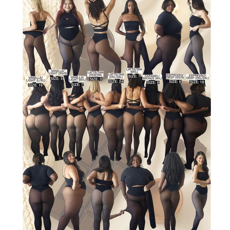 Fleece-Lined Warm Leggings with High Waist for a Slim Fit