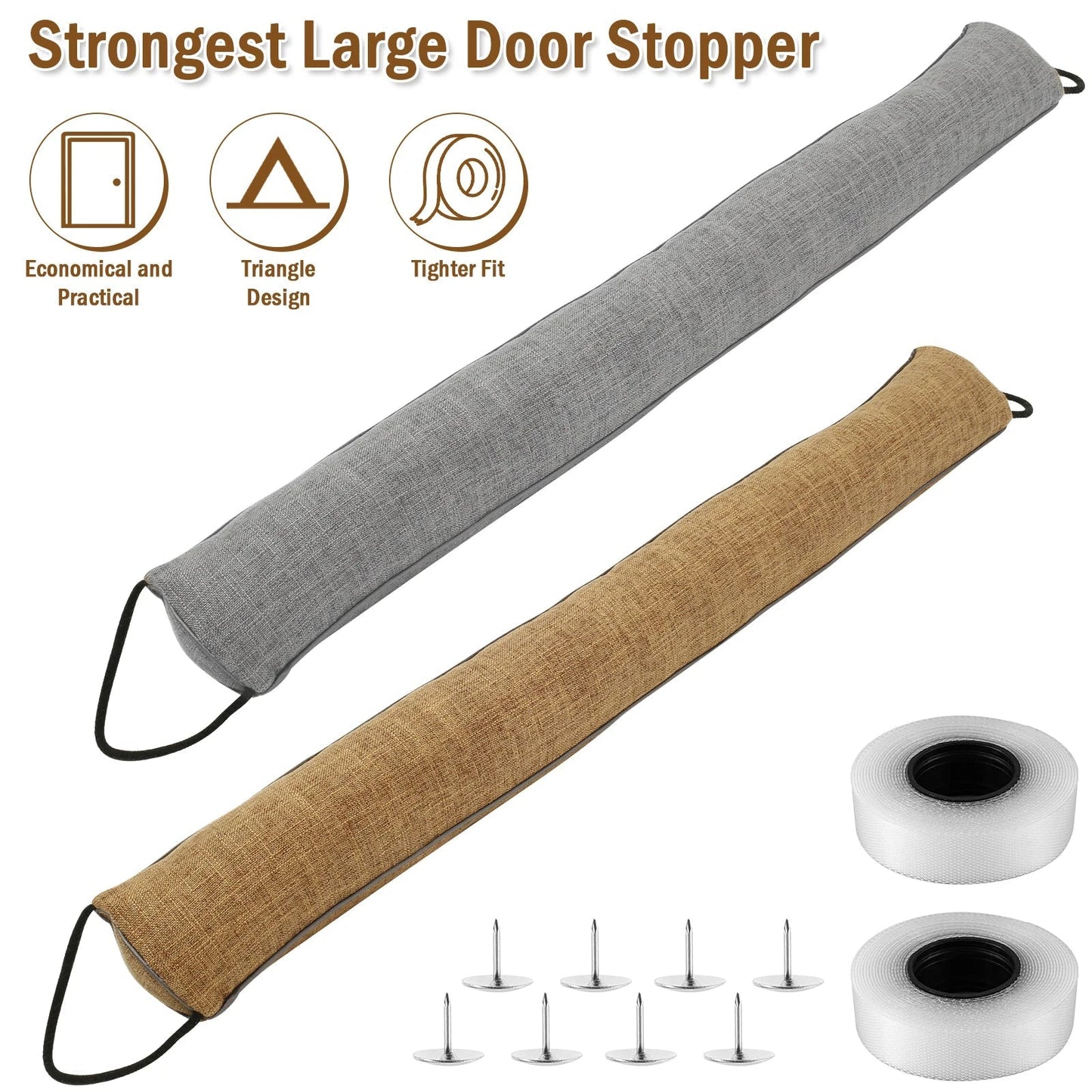 Door Seal Stopper | Triangular Shape | Under-Door Blocker for Air, Dust & Noise | 92 cm