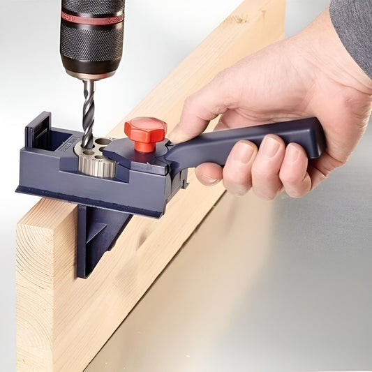 Achieve Perfect Wood Joints with Accurate Drill Positioning Tool