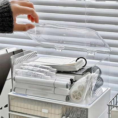 Acrylic Storage Box with Clear Lid – Versatile Organizer for Home & Office