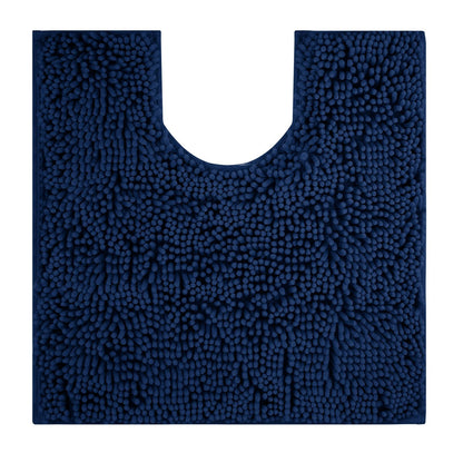 U-Shaped Toilet Mat – Chenille Bath Rug with High Absorbency, Non-Slip, Machine Washable, Soft and Cozy