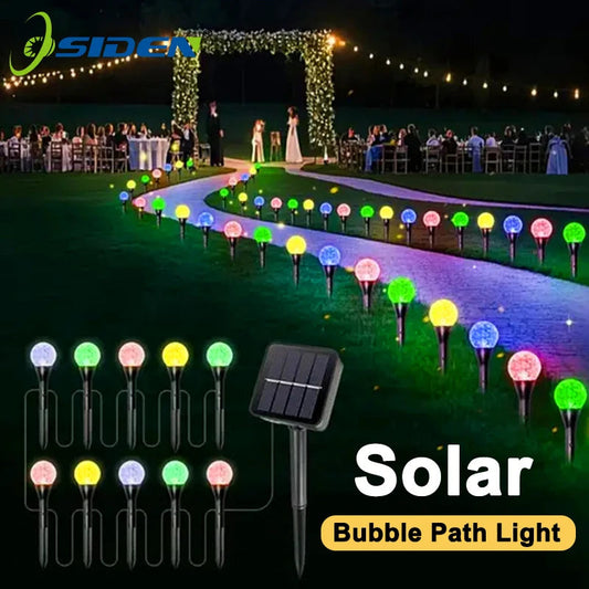 30 LED Solar String Lights | 8 Lighting Modes | Warm White or Multicolor | Perfect for Garden & Pathways