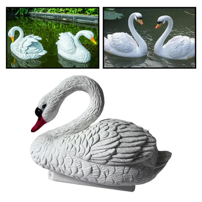 Floating Swan Pond Ornament | Realistic Design | Durable & Waterproof | 30 cm