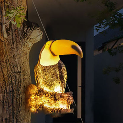 LED Garden Sculpture Lamp - Solar Outdoor Bird Light