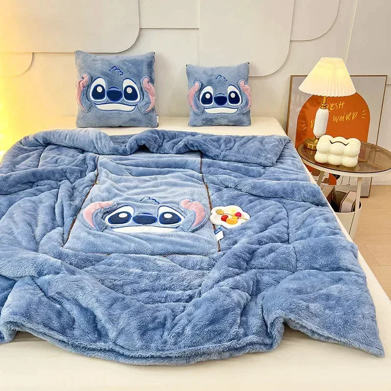 CozyNest Blanket and Pillow Set for Comfortable Home Use
