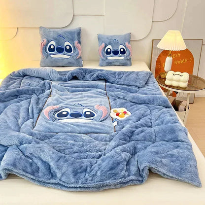 CozyNest Blanket and Pillow Set for Comfortable Home Use