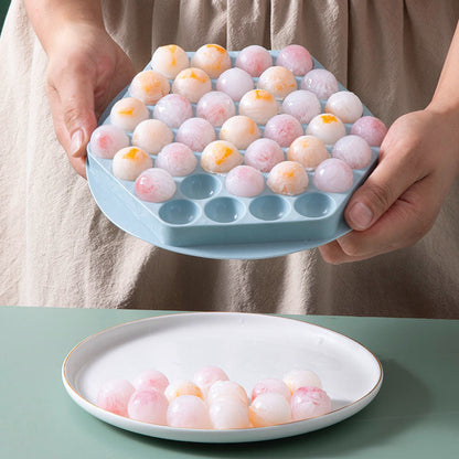 Creative Sphere Ice Cube Tray | 37-Cavity, Leak-Proof & Food Safe