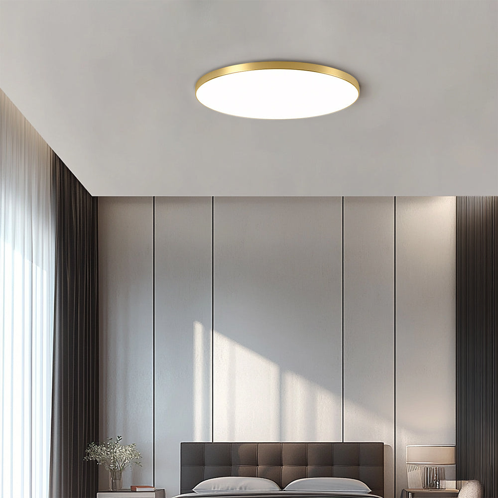 Minimalist Round LED Flush Mount Ceiling Light for Modern Kitchens