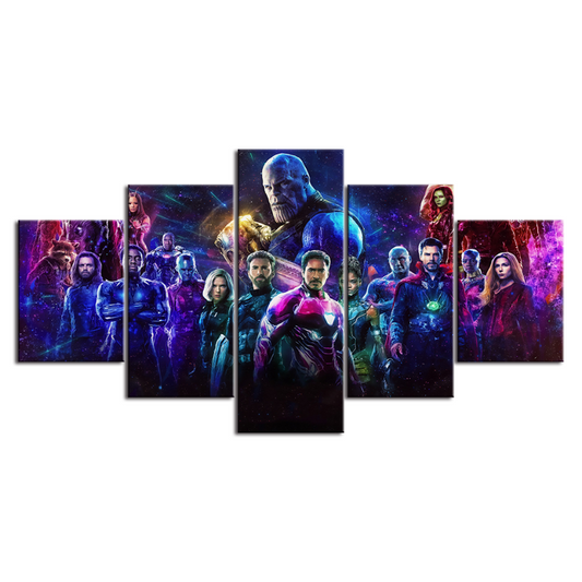 Epic 5-Piece Canvas Art Set - Defenders of Earth