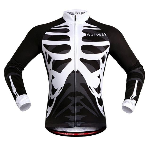 High-Quality Bicycle Jersey featuring Skeleton Design