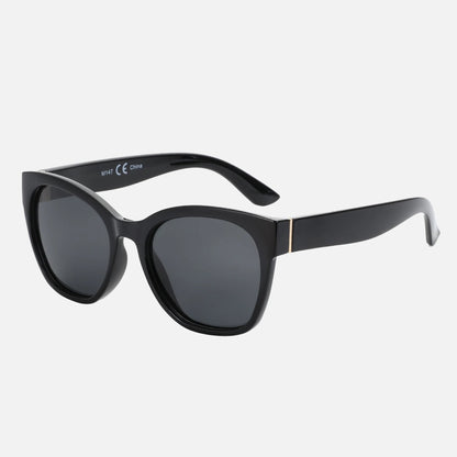 Cat Eye Sunglasses with Thick Butterfly Frame - Polarized Lenses