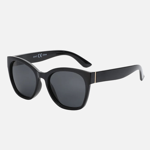 Cat Eye Sunglasses with Thick Butterfly Frame - Polarized Lenses