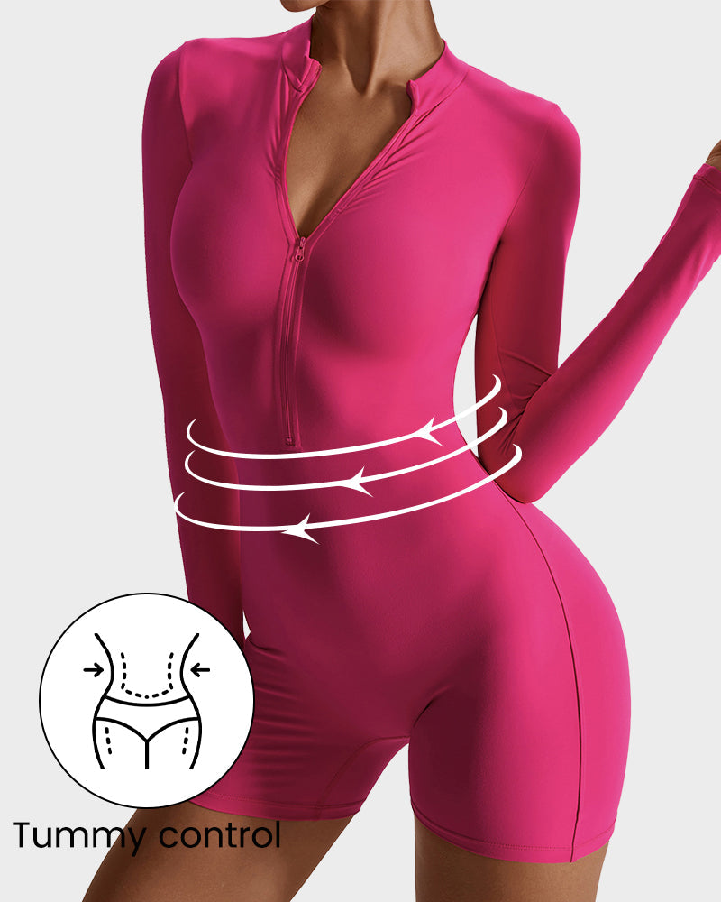 Lightweight Stylish Zip Jumpsuit Shorts | Essential for Comfort and Performance
