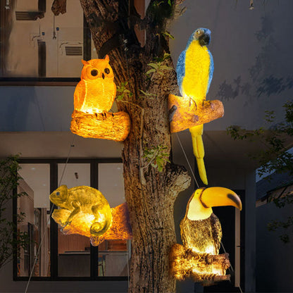 LED Garden Sculpture Lamp - Solar Outdoor Bird Light