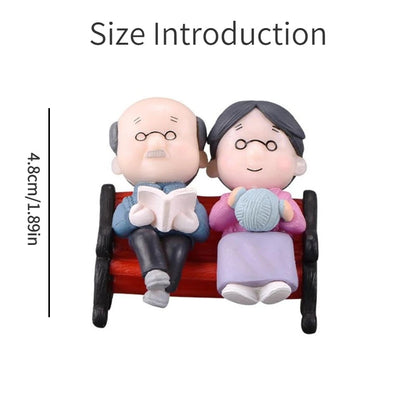 Miniature Garden and Home Accessories Set - Grandma and Grandpa Duo