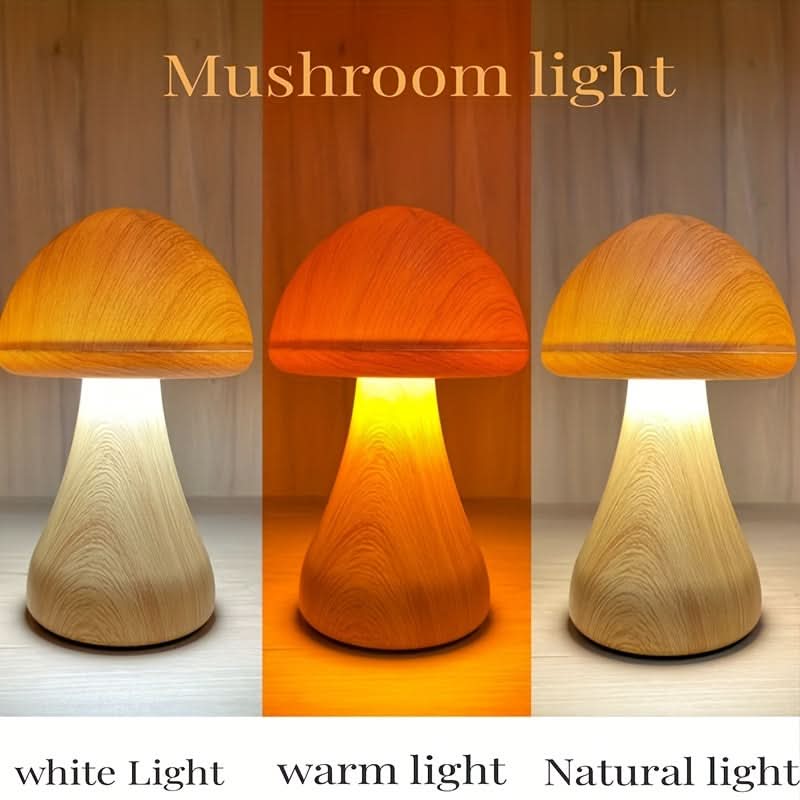 Dimmable Table Lamp in Mushroom Shape