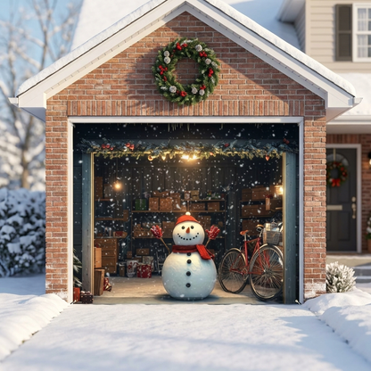 Seasonal Home Decor - Festive Snowman Winter Cover