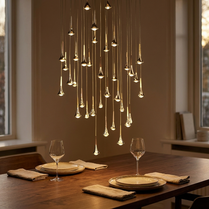 Sculptural Pendant Light for Elegant Interior Illumination