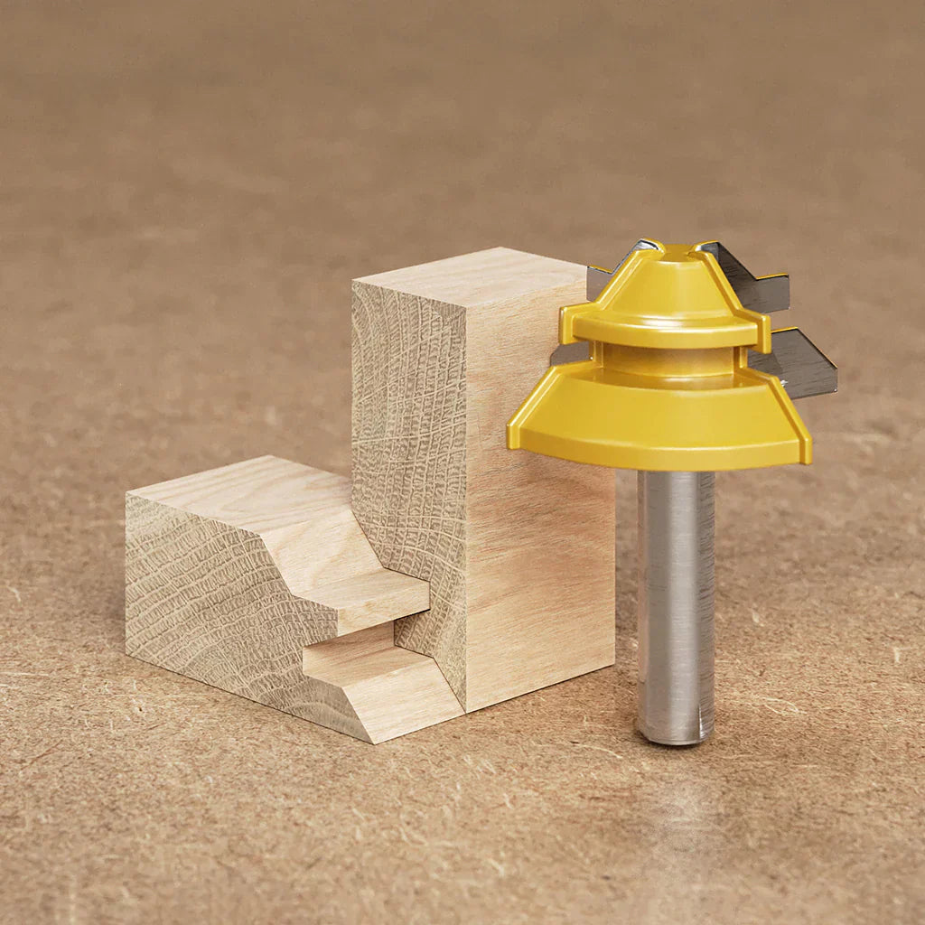 Precision 45° Miter Router Bit for Flawless Joints
