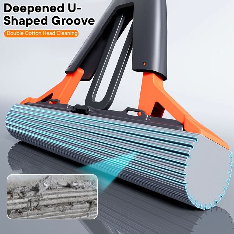 High-absorbency Sponge Mop for Quick and Easy Floor Cleaning