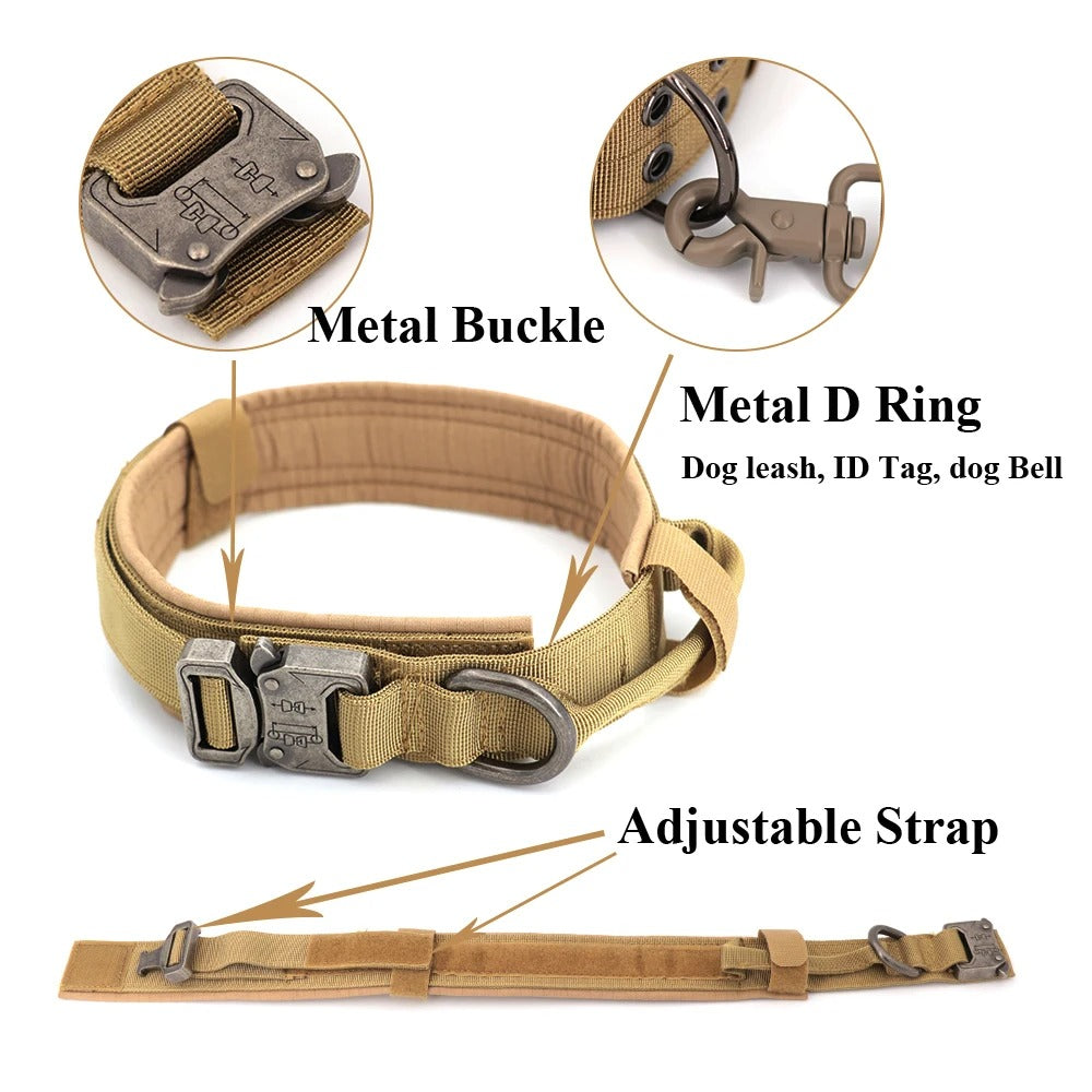 Adjustable Tactical Dog Harness for Training and Walks - KrachtGrip