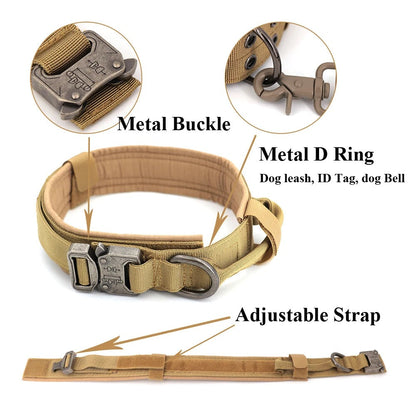 Adjustable Tactical Dog Harness for Training and Walks - KrachtGrip